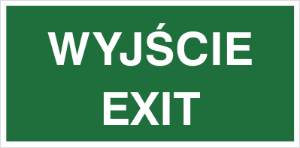 Obrazek dla kategorii Znak Wyjście exit (816-05)