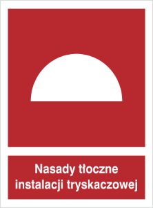 Obrazek dla kategorii Znak Nasady tłoczne instalacji tryskaczowej (228-01)