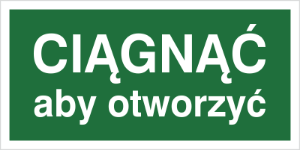 Obrazek dla kategorii Znak Ciągnąć aby otworzyć (818-05)