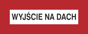 Obrazek dla kategorii Znak Wyjście na dach (231-05)