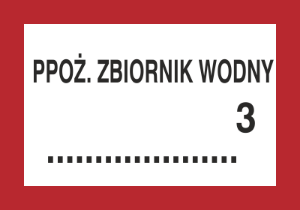 Obrazek dla kategorii Znak Ppoż. zbiornik wodny … 3 (231-13)