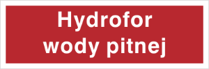 Obrazek dla kategorii Znak Hydrofor wody pitnej (808-02)