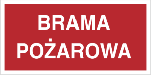Obrazek dla kategorii Znak Brama pożarowa (812-02)