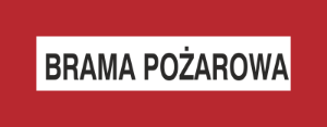 Obrazek dla kategorii Znak Brama pożarowa (231-11)