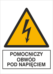 Obrazek dla kategorii Znak Pomocniczy obwód pod napięciem (330-08)