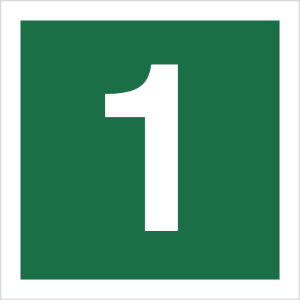 Obrazek dla kategorii Znak Stacja ewakuacyjna nr 1 (120-14)