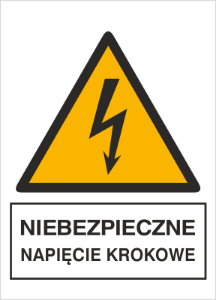 Obrazek dla kategorii Znak Niebezpieczne napięcie krokowe (330-12)