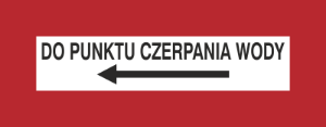 Obrazek dla kategorii Znak Do punktu czerpania wody (w lewo) (231-21)