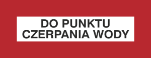 Obrazek dla kategorii Znak Do punktu czerpania wody (231-31)