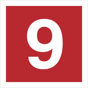 Obrazek dla kategorii Znak Cyfra 9 (808-17)