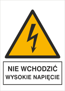 Obrazek dla kategorii Znak Nie wchodzić! Wysokie napięcie! (330-17)