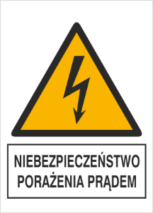 Obrazek dla kategorii Znak Niebezpieczeństwo porażenia prądem (330-24)