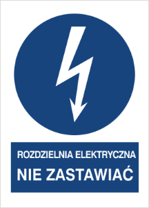 Obrazek dla kategorii Znak Rozdzielnia elektryczna. Nie zastawiać (430-17)