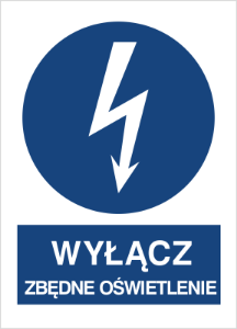 Obrazek dla kategorii Znak Wyłącz zbędne oświetlenie (430-18)