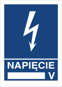 Obrazek dla kategorii Znak Napięcie …V (530-10)