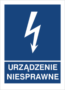 Obrazek dla kategorii Znak Urządzenie niesprawne (530-18)