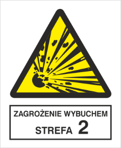 Obrazek dla kategorii Znak Zagrożenie wybuchem. Strefa 2 (221-01)
