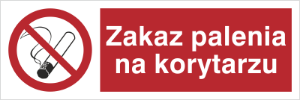 Obrazek dla kategorii Znak Zakaz palenia na korytarzu (209-10)