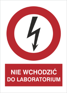 Obrazek dla kategorii Znak Nie wchodzić do laboratorium (630-08)
