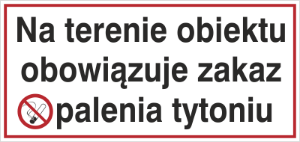 Obrazek dla kategorii Na terenie obiektu obowiązuje zakaz palenia tytoniu (845)