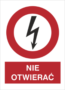 Obrazek dla kategorii Znak Nie otwierać (630-14)