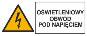 Obrazek dla kategorii Znak Oświetleniowy obwód pod napięciem (330-07)