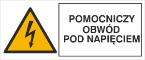 Obrazek dla kategorii Znak Pomocniczy obwód pod napięciem (330-08)
