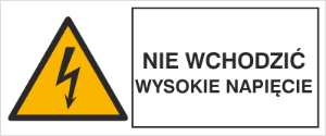 Obrazek dla kategorii Znak Nie wchodzić! Wysokie napięcie! (330-17)
