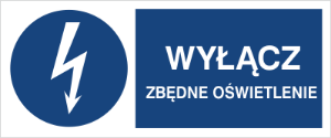 Obrazek dla kategorii Znak Wyłącz zbędne oświetlenie (430-18)