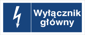 Obrazek dla kategorii Znak Wyłącznik główny (530-01)