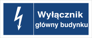 Obrazek dla kategorii Znak Wyłącznik główny budynku (530-04)