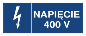 Obrazek dla kategorii Znak Napięcie 400V (530-13)