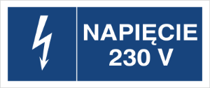 Obrazek dla kategorii Znak Napięcie 230V (530-14)