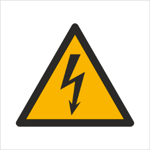 Obrazek dla kategorii Znak Ostrzeżenie przed napięciem elektrycznym (W12)