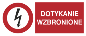 Obrazek dla kategorii Znak Dotykanie wzbronione (630-10)