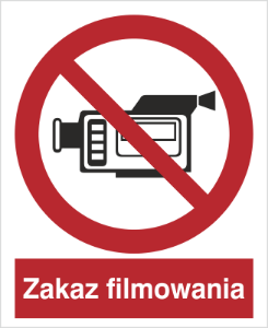 Obrazek dla kategorii Znak Zakaz filmowania (615)