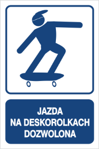 Obrazek dla kategorii Jazda na deskorolkach dozwolona (823-117)