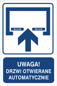 Obrazek dla kategorii Uwaga! Drzwi otwierane automatycznie (823-122)