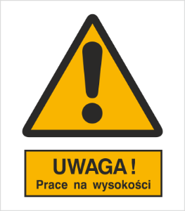 Obrazek dla kategorii Znak Uwaga! Prace na wysokości (301-16)