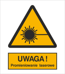 Obrazek dla kategorii Znak Ostrzeżenie przed promieniami laserowymi (308)