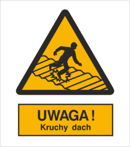 Obrazek dla kategorii Znak Ostrzeżenie przed kruchym dachem (310)