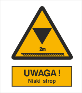 Obrazek dla kategorii Znak Ostrzeżenie przed ograniczeniem wysokości (312)