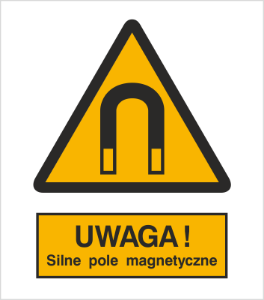 Obrazek dla kategorii Znak Ostrzeżenie przed silnym polem magnetycznym (315)
