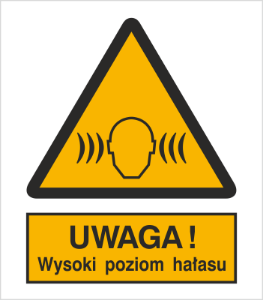 Obrazek dla kategorii Znak Ostrzeżenie przed wysokim poziomem hałasu (325)