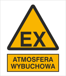 Obrazek dla kategorii Znak EX Atmosfera wybuchowa (332-01)