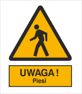 Obrazek dla kategorii Znak Ostrzeżenie przed pieszymi (338)