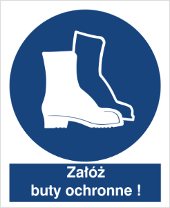 Obrazek dla kategorii Znak nakazu załóż buty ochronne (406)