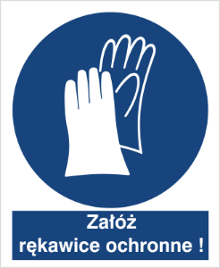 Obrazek dla kategorii Znak Nakazu załóż rękawice ochronne (407)