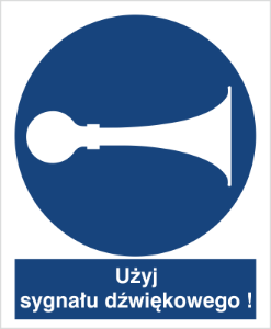 Obrazek dla kategorii Znak Nakazu użyj sygnału dżwiękowego (409)