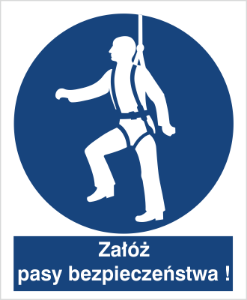 Obrazek dla kategorii Znak Nakazu załóż pasy bezpieczeństwa (410)